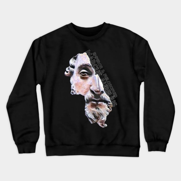 Emperor & Philosopher Marcus Aurelius Crewneck Sweatshirt by Wollvie